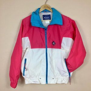 Rad Vintage 90s Colorblock Windbreaker Light Jacket sz L